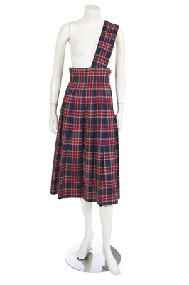 Lot 435 - A Comme des Garçons tartan cotton skirt, circa 1990