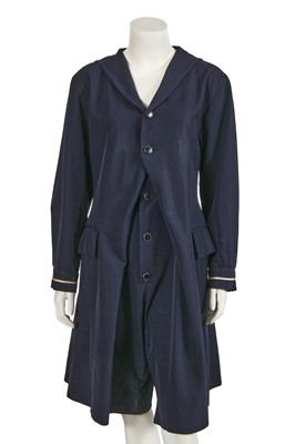 Lot 432 - A Yohji Yamamoto navy blue 'sailor' jumpsuit, 1980s