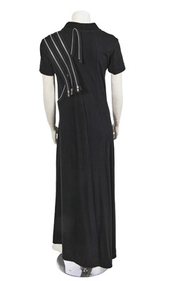 Lot 430 - A Yohji Yamamoto black cotton jersey dress, 1990s