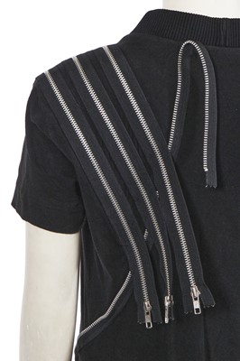 Lot 430 - A Yohji Yamamoto black cotton jersey dress, 1990s