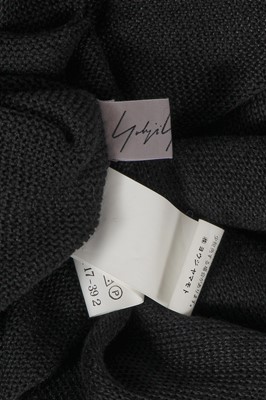 Lot 430 - A Yohji Yamamoto black cotton jersey dress, 1990s
