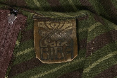 Lot 665 - A Biba striped wool jersey dress, circa 1974