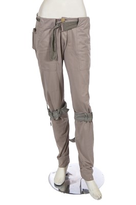 Lot 347 - A Vivienne Westwood grey viscose bondage ensemble, 'Exhibition' collection, Autumn-Winter 2004-05