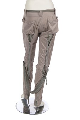 Lot 347 - A Vivienne Westwood grey viscose bondage ensemble, 'Exhibition' collection, Autumn-Winter 2004-05