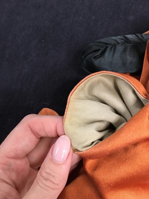 Lot 342 - A Vivienne Westwood copper-tone satin coat-dress, 'Wake Up, Cave Girl' collection, Autumn-Winter 2007-08