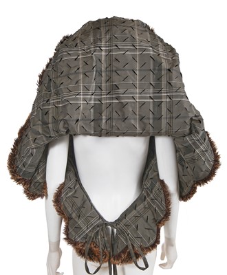Lot 339 - A Vivienne Westwood faux fur poncho, 'Chaos Point' collection, Autumn-Winter 2008-09