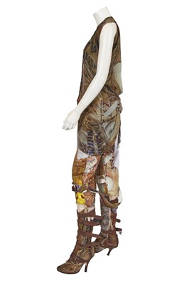 Lot 349 - A Vivienne Westwood printed bondage ensemble, 'Blue Sky' collection, Spring-Summer 2004