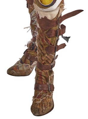 Lot 349 - A Vivienne Westwood printed bondage ensemble, 'Blue Sky' collection, Spring-Summer 2004