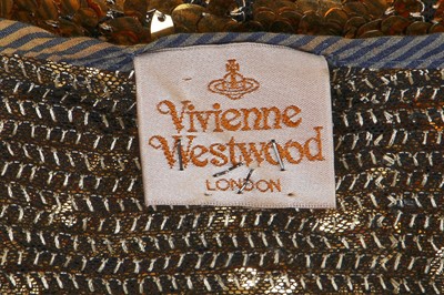 Lot 337 - A Vivienne Westwood gold sequined dress, 'World Wide Woman' collection, Autumn-Winter 2011-12