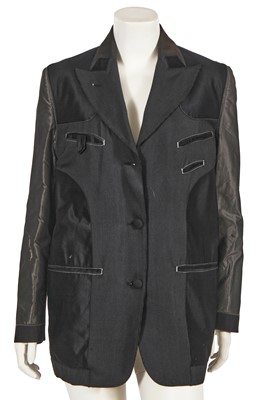 Lot 567 - A Jean Paul Gaultier black and grey jacket, ‘Women Among Women’ collection, Autumn-Winter 1989-90