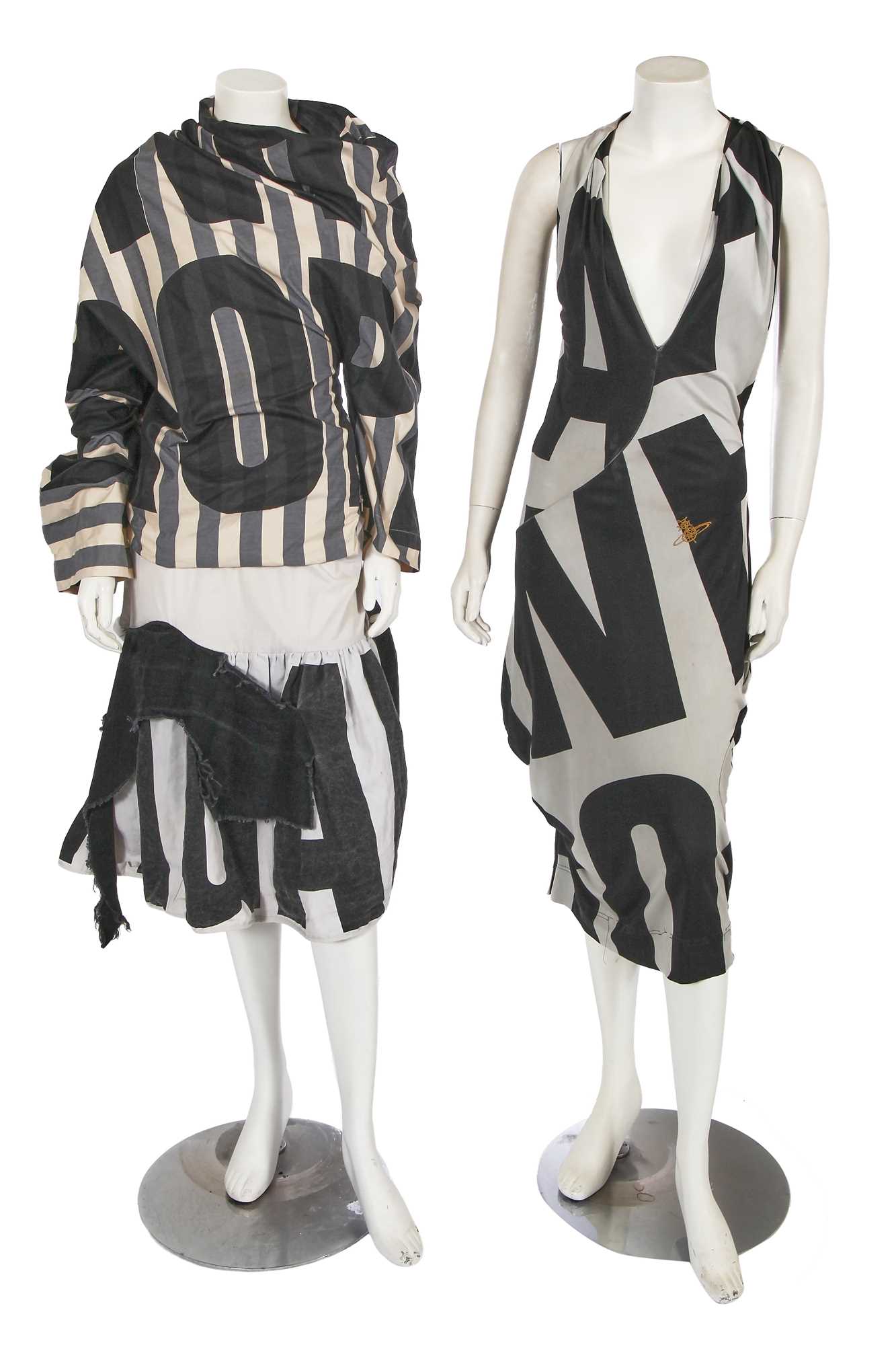 Lot 345 - A group of Vivienne Westwood propaganda-print separates, 'Propaganda' collection, Autumn-Winter 2005-06