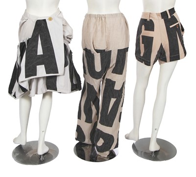 Lot 345 - A group of Vivienne Westwood propaganda-print separates, 'Propaganda' collection, Autumn-Winter 2005-06