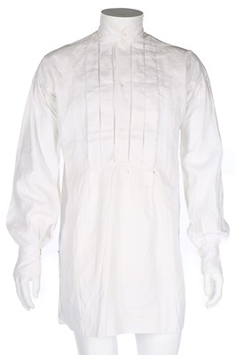 Lot 395 - A gentleman's fine linen shirt, 1847, with box...