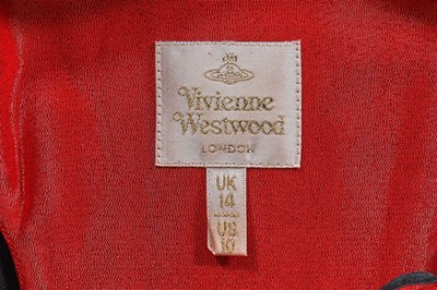 Lot 350 - A Vivienne Westwood red and gold changeant silk-blend corset dress, circa 2003