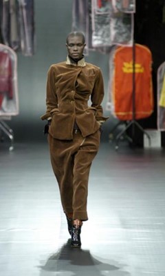 Lot 348 - A Vivienne Westwood brown corduroy 'Drunker Tailors' suit, 'Exhibition' collection, Autumn-Winter 2004-05
