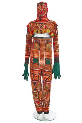 Lot 208 - A rare Igbo Spirit Maiden Dance outfit, Nigeria, 1970s