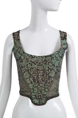 Lot 233 - A Vivienne Westwood lace-print corset, 'Always on Camera' collection, Autumn-Winter 1992-93