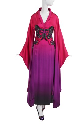 Lot 127 - An Alexander McQueen dégradé crêpe kimono ensemble, 'La Dame Bleue' collection, Spring-Summer 2008