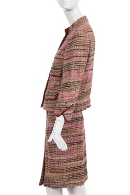 Lot 68 - An haute couture wool suit, attributed to Gabrielle Chanel, circa 1961
