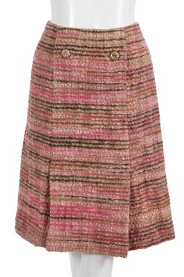 Lot 68 - An haute couture wool suit, attributed to Gabrielle Chanel, circa 1961
