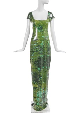 Lot 275 - A Stephen Sprouse sequined jersey dress with Andy Warhol print, Autumn-Winter 1998-99