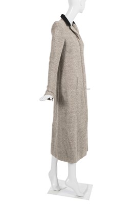 Lot 26 - A Chanel haute couture by Karl Lagerfeld oatmeal bouclé wool coat, Autumn-Winter 2002-03