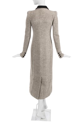 Lot 26 - A Chanel haute couture by Karl Lagerfeld oatmeal bouclé wool coat, Autumn-Winter 2002-03
