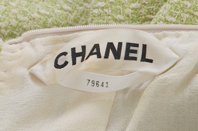 Lot 28 - A Chanel haute couture by Karl Lagerfeld lime green ensemble, Spring-Summer 2001