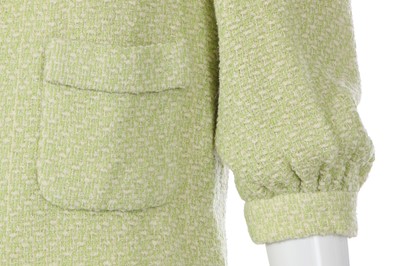 Lot 28 - A Chanel haute couture by Karl Lagerfeld lime green ensemble, Spring-Summer 2001