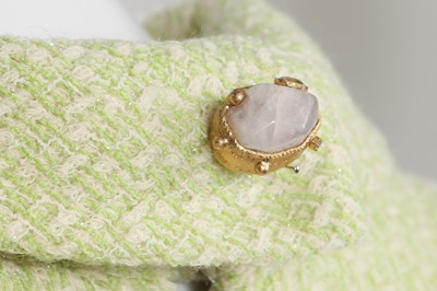 Lot 28 - A Chanel haute couture by Karl Lagerfeld lime green ensemble, Spring-Summer 2001