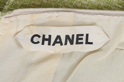 Lot 28 - A Chanel haute couture by Karl Lagerfeld lime green ensemble, Spring-Summer 2001