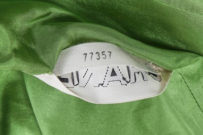 Lot 33 - A Chanel haute couture by Karl Lagerfeld lime green moss crêpe coat dress, Spring-Summer 1998