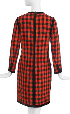 Lot 42 - A Chanel by Karl Lagerfeld multicoloured tweed and velvet dress, circa 1990