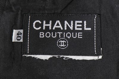 Lot 42 - A Chanel by Karl Lagerfeld multicoloured tweed and velvet dress, circa 1990