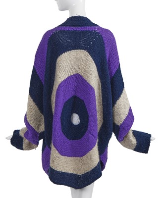 Lot 293 - A rare Richard Torry knitted oversized 'Target' coat, 1983