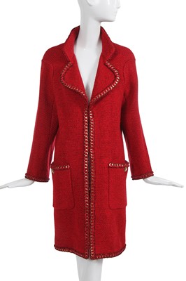 Lot 15 - A Chanel by Karl Lagerfeld red wool coat, 'Paris-Salzburg' collection, Métiers d'Art, Pre-Fall 2015