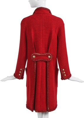 Lot 15 - A Chanel by Karl Lagerfeld red wool coat, 'Paris-Salzburg' collection, Métiers d'Art, Pre-Fall 2015