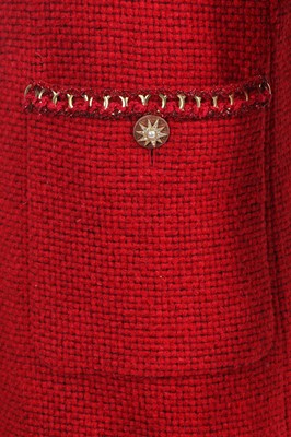 Lot 15 - A Chanel by Karl Lagerfeld red wool coat, 'Paris-Salzburg' collection, Métiers d'Art, Pre-Fall 2015