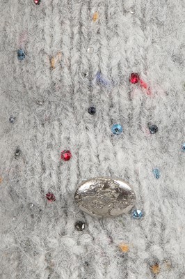 Lot 8 - A Chanel by Karl Lagerfeld grey tweed jacket, 'Chanel Airspace' collection, Autumn-Winter 2017-18