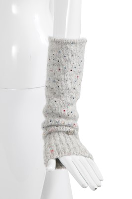 Lot 8 - A Chanel by Karl Lagerfeld grey tweed jacket, 'Chanel Airspace' collection, Autumn-Winter 2017-18