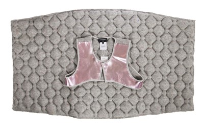 Lot 6 - A Chanel by Karl Lagerfeld pastel tweed jacket and pink cape, 'Chanel Airspace' collection, Autumn-Winter 2017-18