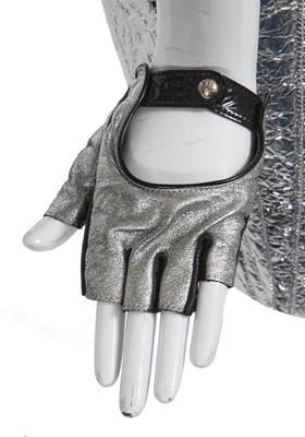 Lot 7 - A Chanel by Karl Lagerfeld silver sheepskin coat, 'Chanel Airspace' collection, Autumn-Winter 2017-18