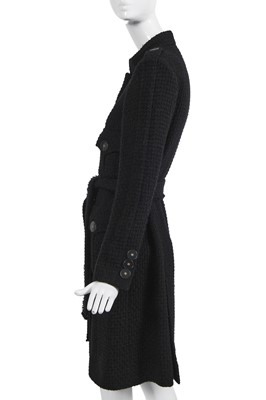 Lot 11 - A Chanel by Karl Lagerfeld black wool coat, 'Paris Cosmopolite' collection, Metiers d'Art, Pre-Fall 2017