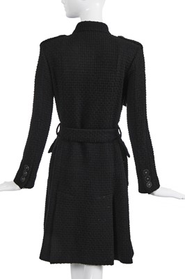 Lot 11 - A Chanel by Karl Lagerfeld black wool coat, 'Paris Cosmopolite' collection, Metiers d'Art, Pre-Fall 2017