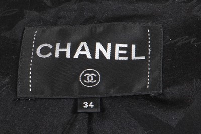 Lot 11 - A Chanel by Karl Lagerfeld black wool coat, 'Paris Cosmopolite' collection, Metiers d'Art, Pre-Fall 2017
