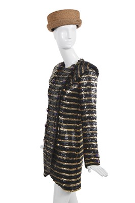 Lot 2 - A fine Chanel by Karl Lagerfeld sequined coat dress, 'Egyptomania' collection, Métiers d'Art, Pre-Fall 2019