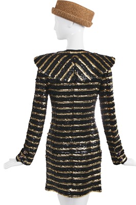 Lot 2 - A fine Chanel by Karl Lagerfeld sequined coat dress, 'Egyptomania' collection, Métiers d'Art, Pre-Fall 2019