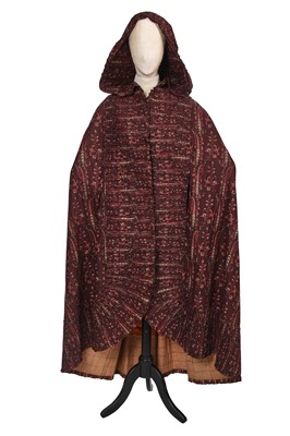Lot 541 - A Provençal printed cotton cloak, circa 1830