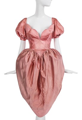 Lot 366 - A Thierry Mugler pink satin cocktail dress, Autumn-Winter 1982-83