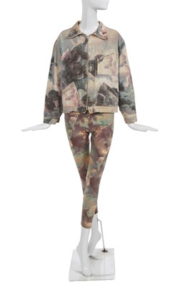 Lot 239 - A Vivienne Westwood Fragonard-printed denim jacket, 'Dressing Up' collection, Autumn-Winter 1991-92